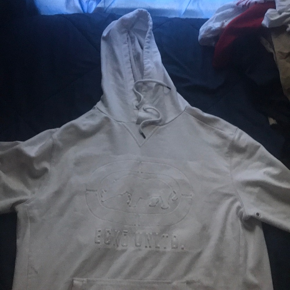 White hoodie jacket